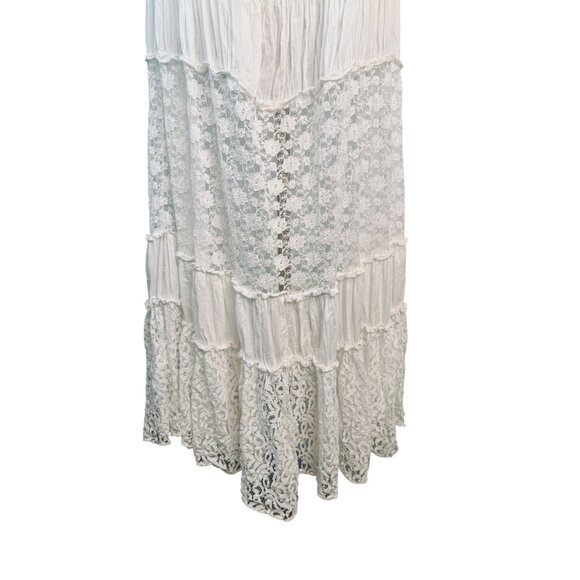 Owls Peace + Love White Medium Flowy Lace Embroidered - Picture 10 of 16